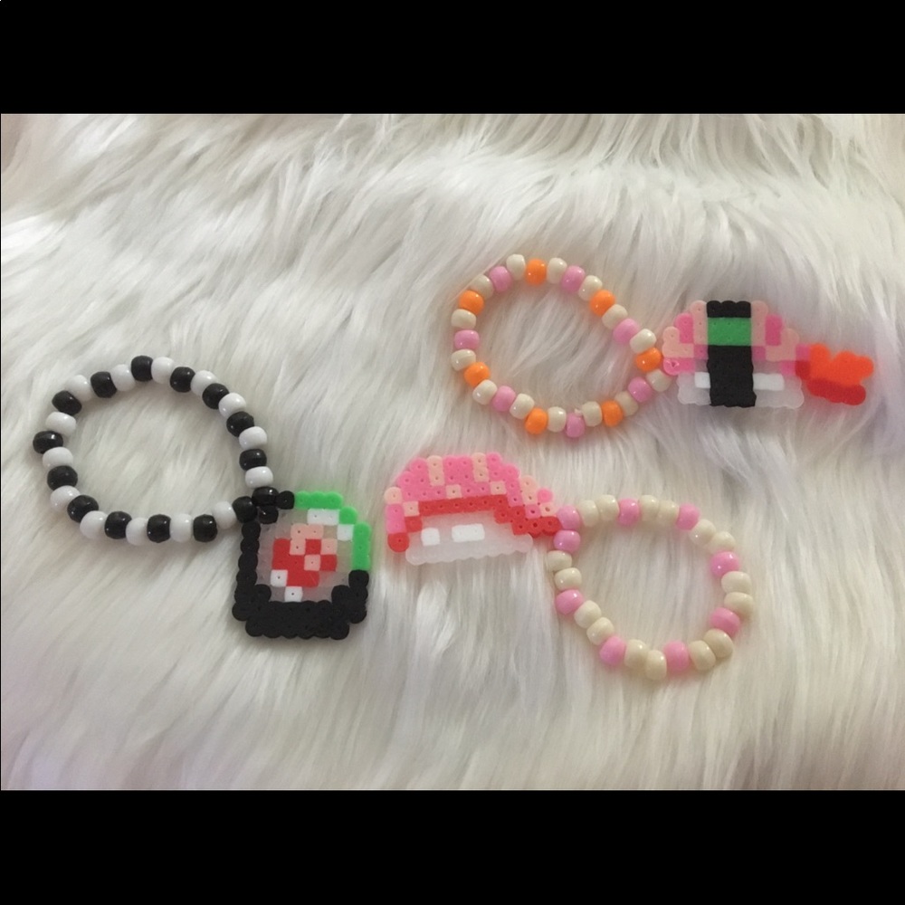 ✨🍣🧡Sushi Perler Bracelet Set🧡🍣✨